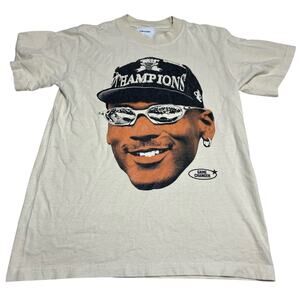 Game Changer Big Head MJ Graphic Heavy Tee Shirt Size Small